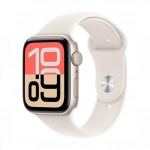Apple Watch SE 3 GPS 44mm Starlight Aluminum Case with Starlight Sport Band M/L