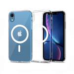 Kaitse&uuml;mbris Magmat MagSafe, Apple iPhone XR, l&auml;bipaistev valge MagSafe ringiga, Tech-Protect