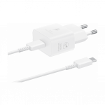 Samsung EP-T2510 USB-C 25W vooluadapter ja USB-C kaabel, valge
