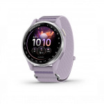 Garmin Approach J1 Silver Aluminium Bezel with Lilac ComfortFit Fabric Band