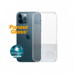 Kaitse&uuml;mbris ClearCase, Apple iPhone 12 Pro Max, klaasist tagak&uuml;ljega, l&auml;bipaistev, PanzerGlass