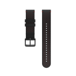 Polar Wristband 20mm Leather Black Red M/L