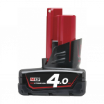 Milwaukee Aku M12B4; 12 V; 4,0 Ah; Li-Ion