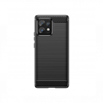 Motorola Edge 40 Pro Carbon case silikoon&uuml;mbris, must