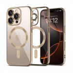 Kaitse&uuml;mbris MagFlex MagSafe, Apple iPhone 16 Pro, roosa-kuldse &auml;&auml;rega, Tech-Protect