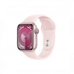 Apple Watch Series 9 GPS + Cellular 41mm Pink Aluminum Case with Light Pink Sport Band M/L