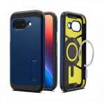 Kaitse&uuml;mbris Tough Armor (MagFit), Google Pixel 9a, tumesinine, tugijalaga, MagSafe &uuml;hilduv, Spigen