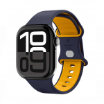 Kellarihm Nano Pop, Apple Watch Series 10 / 9 / 8 / 7 / 6 / 5 / 4 / SE (2024/2023/2022) / SE (40 / 41 / 42 mm), tumesinine, Spigen