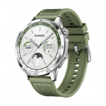 Huawei Watch GT 4 46mm Stainless Steel Case with Green Composite Strap