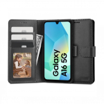 SamsungGalaxy A16 5G / A16 4G kaitsekaaned kaarditaskuga must,Tech-Protect