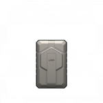 Akupank juhtmevaba laadimisega + USB-C ja USB-A pesaga, 10.000 mAh, 20W, must/titaan, MagSafe &uuml;hilduv, tugijalaga, Urban Armor Gear (UAG)
