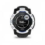 Garmin Instinct 3 50mm Solar Whitestone with Black Bolt Blue Band