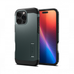 Kaitse&uuml;mbris Tough Armor AI (MagFit), Apple iPhone 16 Pro, tumeroheline, tugijalaga, MagSafe, Spigen