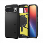 Kaitse&uuml;mbris Tough Armor AI (MagFit), Google Pixel 10 Pro XL, must, tugijalaga, Qi2/MagSafe &uuml;hilduv, Spigen