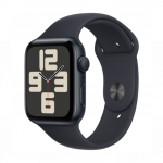 Apple Watch SE 2024 GPS 44mm Midnight Aluminum Case with Midnight Sport Band S/M
