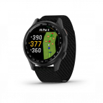 Garmin Approach S50 Slate Aluminium Bezel with Black ComfortFit Nylon Band