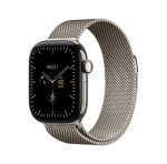 Apple Watch Series 12 GPS+Cellular 46mm Natural Titanium Case with Natural Milanese Loop