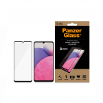 Kaitseklaas Samsung Galaxy A33 5G &uuml;mbrises&otilde;bralik, musta &auml;&auml;rega, PanzerGlass
