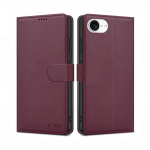 Kaitse&uuml;mbris kaanega Wallet Case, Apple iPhone 16e, burgundia punane, Tech-Protect