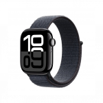 Apple Watch Series 10 GPS 46mm Jet Black Aluminum Case with Ink Sport Loop