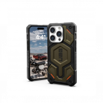 Kaitse&uuml;mbris Monarch Pro MagSafe, Apple iPhone 15 Pro, Kevlar militaarroheline, Urban Armor Gear (UAG)