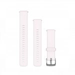 Garmin Quick Release Bands 18mm Blush Pink Silicone Silver Hardware
