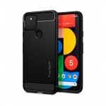Kaitse&uuml;mbris Rugged Armor, Google Pixel 5, must, Spigen