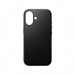 Kaitse&uuml;mbris Modern Leather, Apple iPhone 16, must, naturaalsest nahast, Nomad