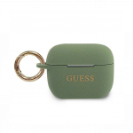 Apple AirPods Pro silikoon&uuml;mbris glitter Guess roheline