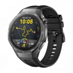 Huawei Watch GT 5 Pro 46mm Black Titanium Case with Black Fluoroelastomer Strap