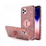 Apple iPhone 11 Pro silikoonkaitse, Diamond ring, roosa