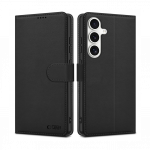 Kaitse&uuml;mbris kaanega Wallet, Samsung Galaxy S25 FE, must, Tech-Protect