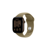 Apple Watch Series 12 GPS+Cellular 42mm Dark Bronze Aluminum Case with Olive Sport Band M/L
