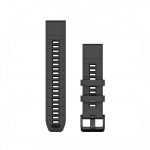 Garmin 22mm QuickFit Graphite Black Silicone