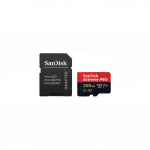 SanDisk m&auml;lukaart microSDXC 256GB UHS-I/W/A + adapter SDSQXCD-256G-GN6MA