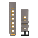 Garmin QuickFit 26mm Silver Grey Yellow Flare Silicone
