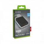 SBS akupank 5000mAh USB-C / MagSafe toega must