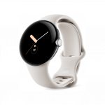 Google Pixel Watch 41mm Polished Silver/Chalk Active Band