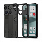 Kaitse&uuml;mbris Magmat, Nothing Phone (3), matt l&auml;bipaistev musta &auml;&auml;rega, Tech-Protect