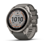 Garmin fenix 9 Pro inReach Solar 51mm Titanium with Pebble Grey Silicone Band