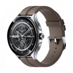 Xiaomi Watch 2 Pro LTE Silver Case with Brown Leather Strap
