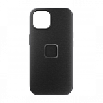 Kaitse&uuml;mbris Everyday Case, Apple iPhone 15, tumehall, MagSafe, riidest tagak&uuml;ljega, Peak Design