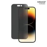 Kaitseklaas privaatsusfiltriga Apple iPhone 14 Pro musta &auml;&auml;rega Ultra-Wide Fit EasyAligner paigaldusraamiga PanzerGlass