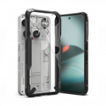 Kaitse&uuml;mbris Fusion X, Nothing Phone (3), l&auml;bipaistev musta &auml;&auml;rega, Ringke
