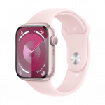 Apple Watch Series 9 GPS 45mm Pink Aluminum Case with Light Pink Sport Band M/L
