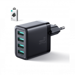 Joyroom JR-TCN03 4xUSB-A 24W charger - black