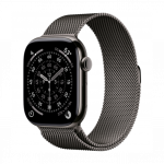 Apple Watch Series 11 GPS + Cellular 46mm Slate Titanium Case with Slate Milanese Loop S/M