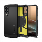 Kaitse&uuml;mbris Tough Armor AI (MagFit), Samsung Galaxy S25 Edge, must, tugijalaga, Qi2/MagSafe toega, Spigen
