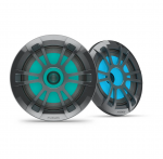 Garmin Fusion EL Series Marine Speakers 6.5" 80-Watt Sports Grey Marine Speaker Pair with RGB LED Lighting