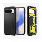 Kaitse&uuml;mbris Tough Armor AI (MagFit), Google Pixel 10 Pro / Pixel 10, must, tugijalaga, Qi2/MagSafe &uuml;hilduv, Spigen